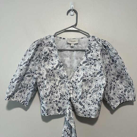 Cleobella Amina Crop Wrap Top in Killarney Floral Print Size XS - Picture 5 of 11